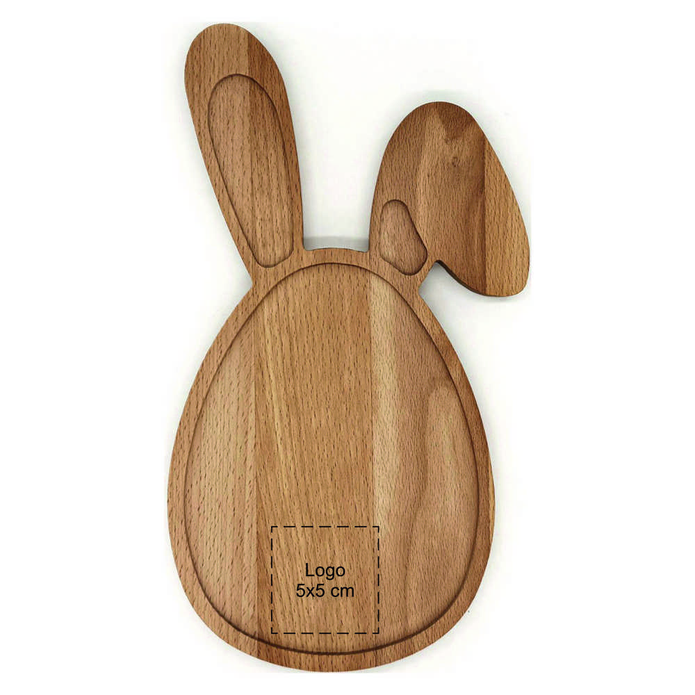 Plank Paashaas beuken 30x17 cm
