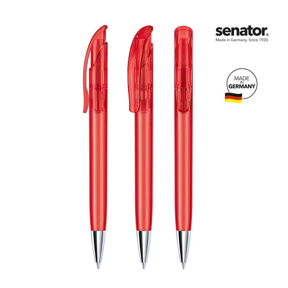 senator® Challenger Clear MT balpen - rood 186