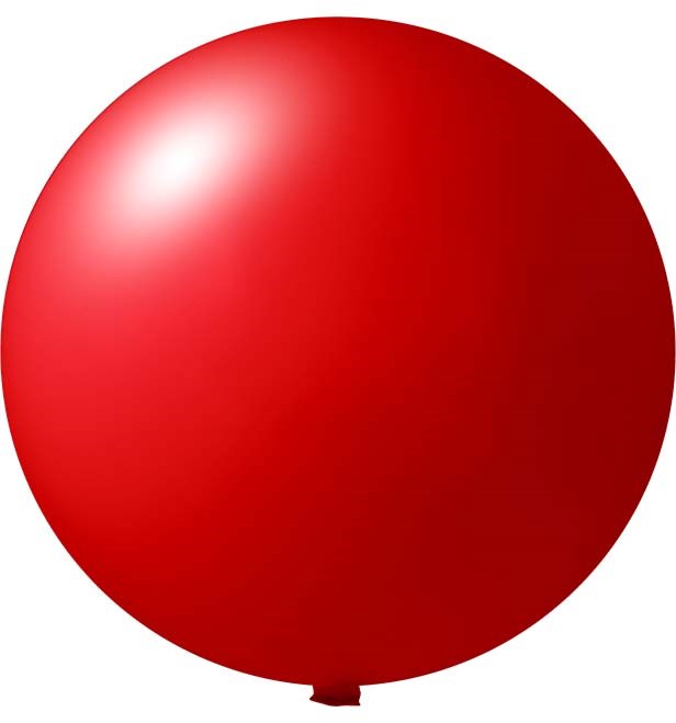 Reuzenballonnen bedrukt Ø 120 cm - Rood (4430) Pastel (± PMS 185)
