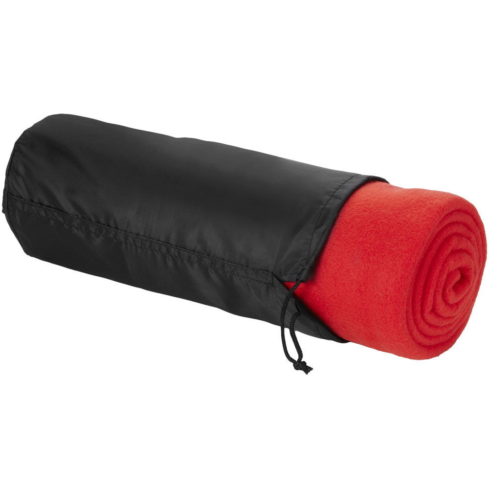 Huggy fleecedeken met hoes 150x120 cm - Rood