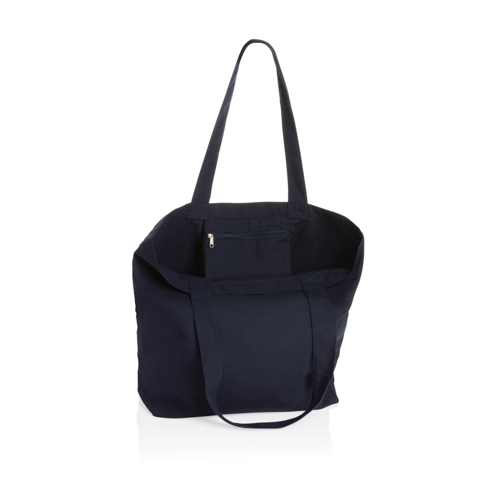 Impact Aware™ re-canvas shopper met vakje 240gsm ongeverfd