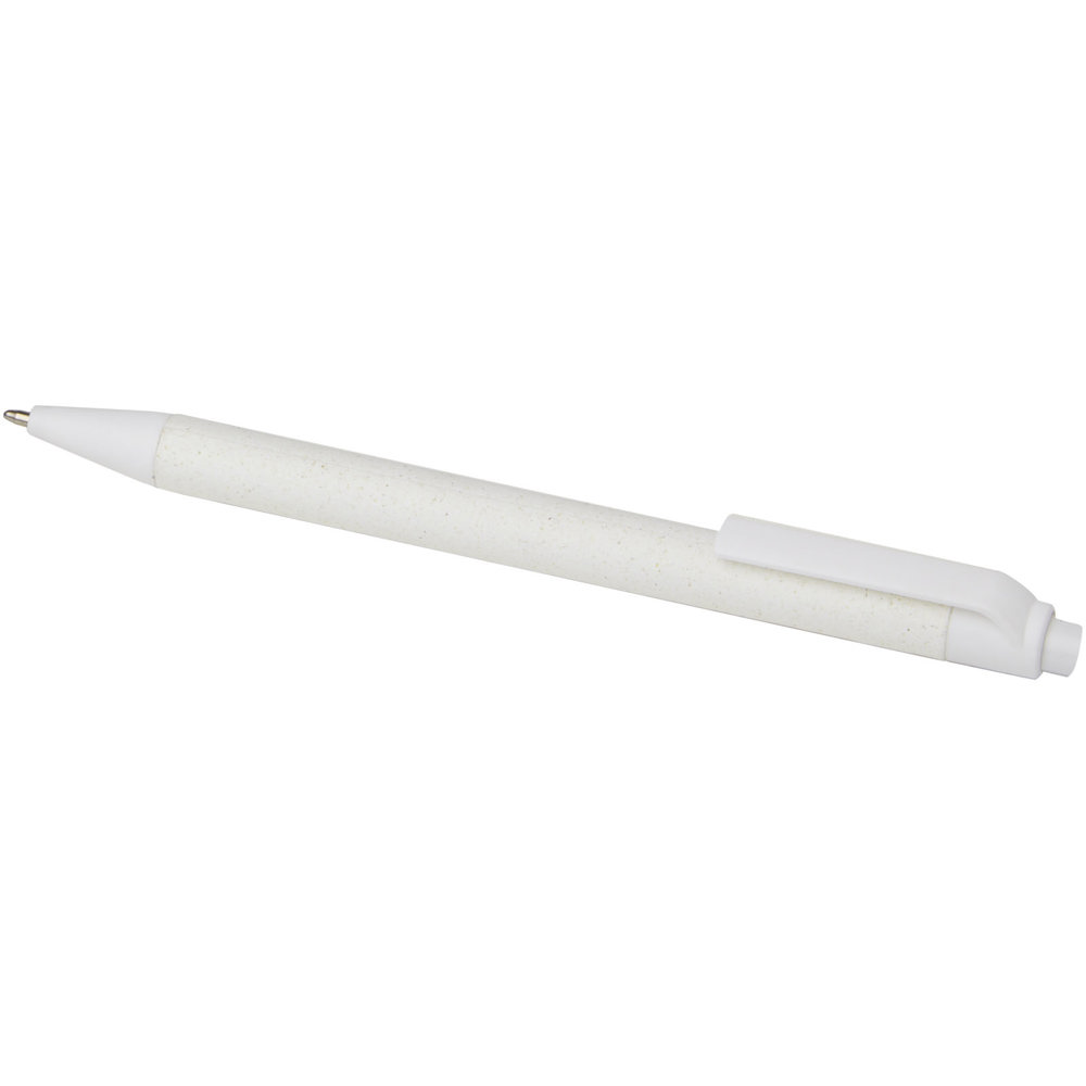 Fabianna balpen van crush papier (zwarte inkt)