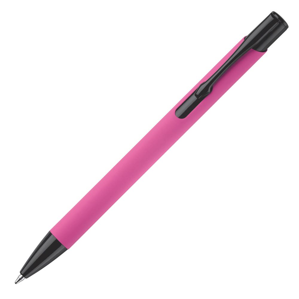 Balpen Alicante soft touch - Roze / Zwart