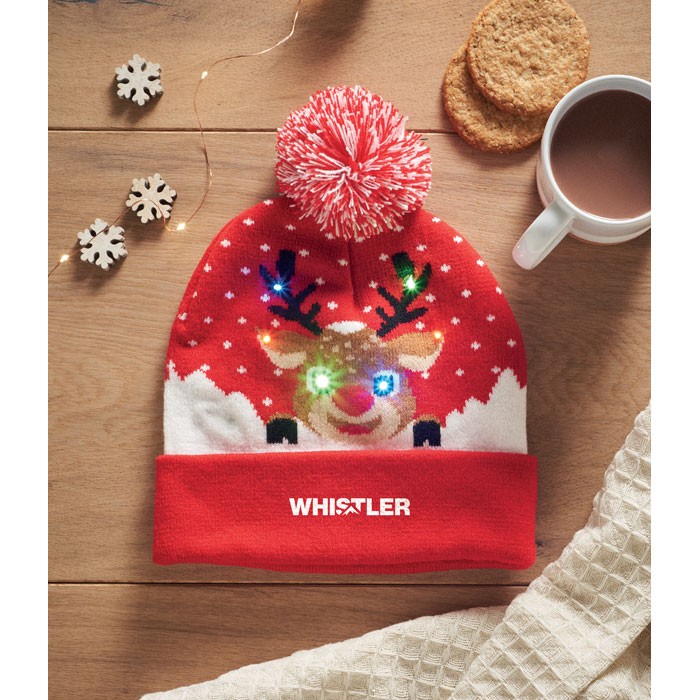 SHIMAS LIGHT - Gebreide kerstmuts LED