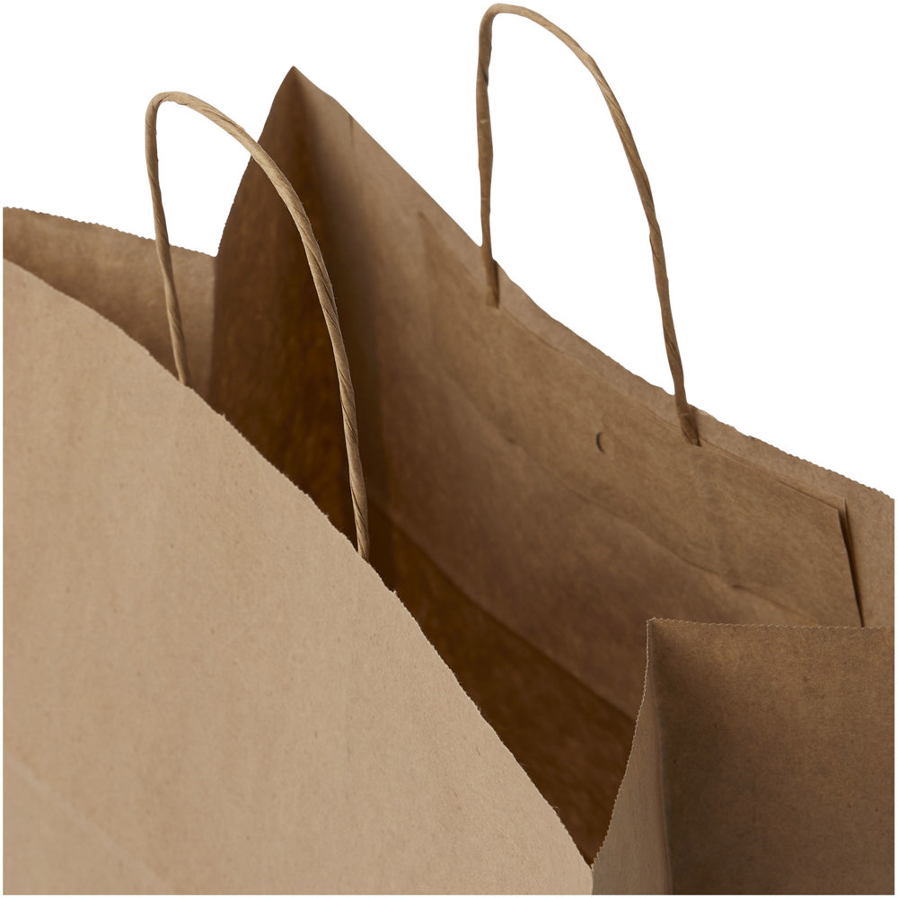 Papieren tas 80-90 g/m2 gemaakt van kraftpapier met gedraaide handgrepen - 34 x 20 x 35 cm