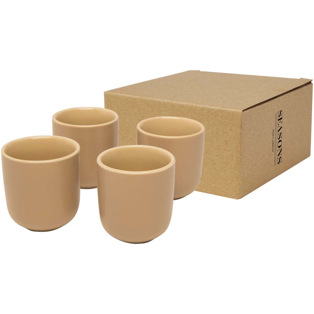 Male 90 ml 4-delige set espressokopjes - Havermout