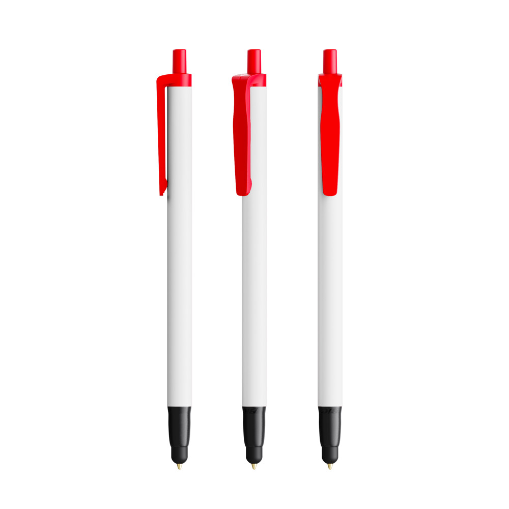 BIC® Clic Stic Stylus Ecolutions® Balpen - Rood Gerecycleerd Blauwe Inkt