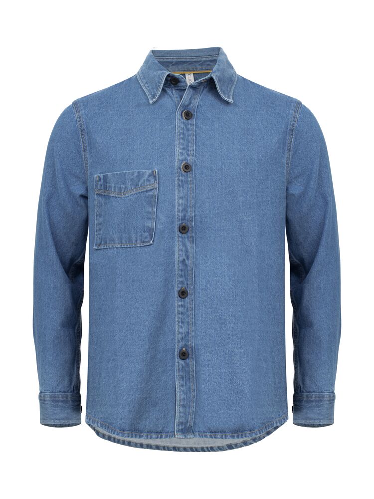 Clique - Overshirt - Denim blauw