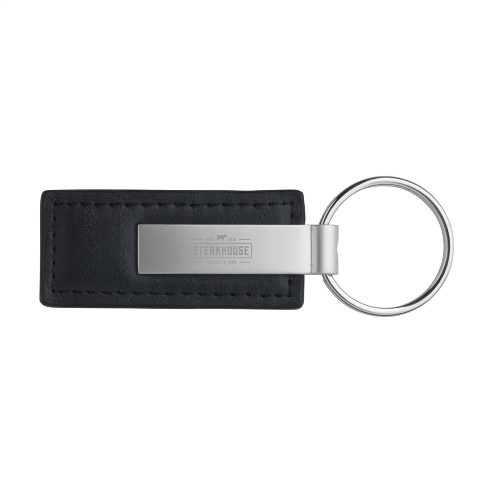 LeatherKey sleutelhanger - zwart (± PMS Black)