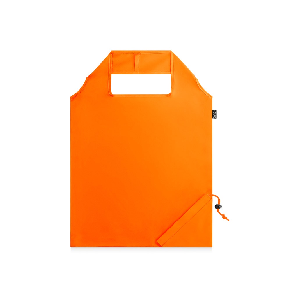 BEIRA. 190T gerecycled polyester (100% rPET) opvouwbare tas - Oranje