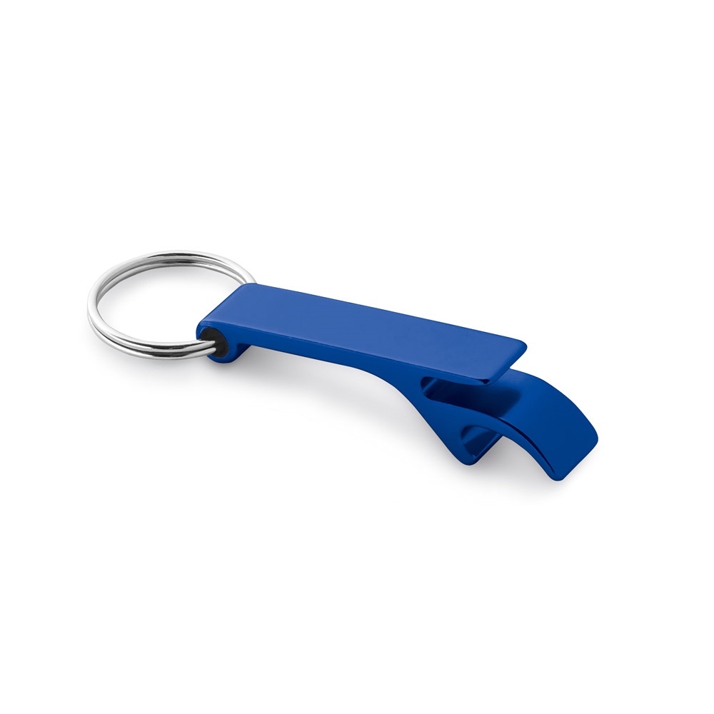 BAITT. Aluminium sleutelhanger met capsule-opener - Royal Blauw