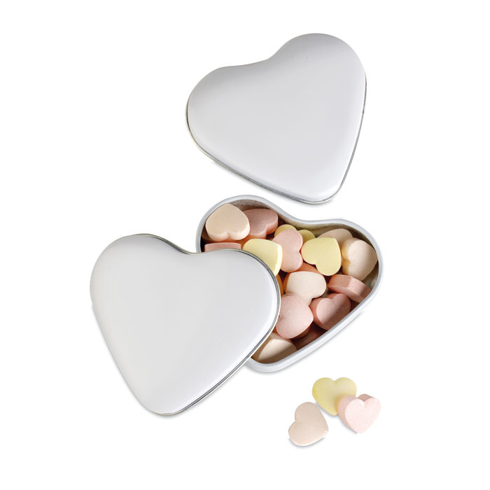 LOVEMINT - Snoepjes in metalen doosje - wit