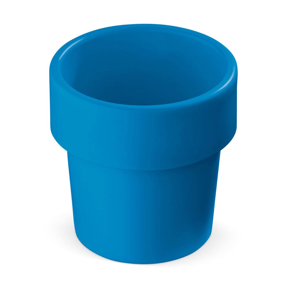 Hot-but-cool beker met kerstomaten zaadjes - Blauw