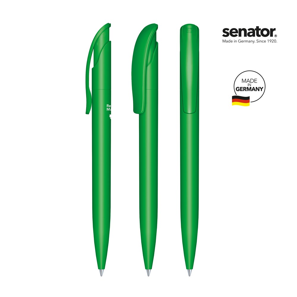senator® Challenger  Matt Recycled Druckkugelschreiber - Green