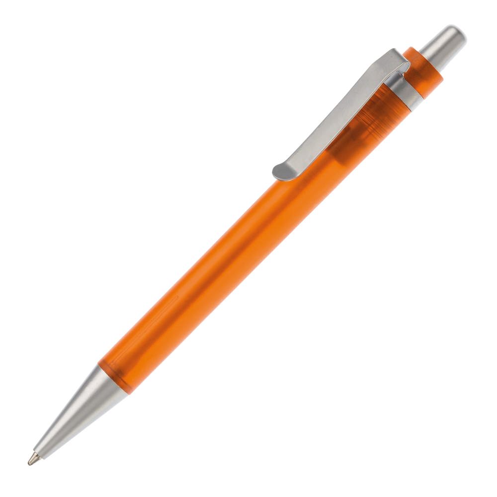 Balpen Antarctica metalen clip - Ecru / Oranje