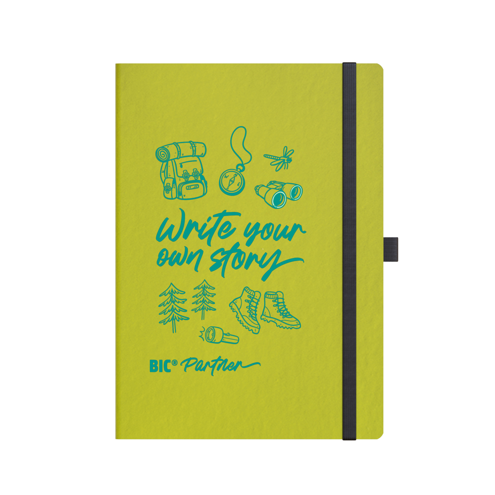 BIC® Partner A5 FruitCover - Appelgroen gelinieerd papier