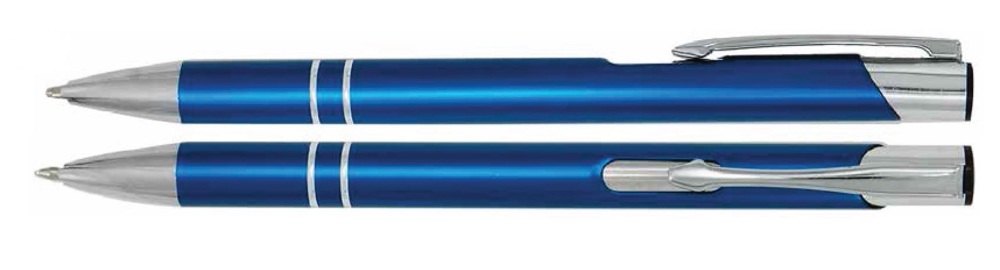 Aluminium balpen Marseille - Blauw