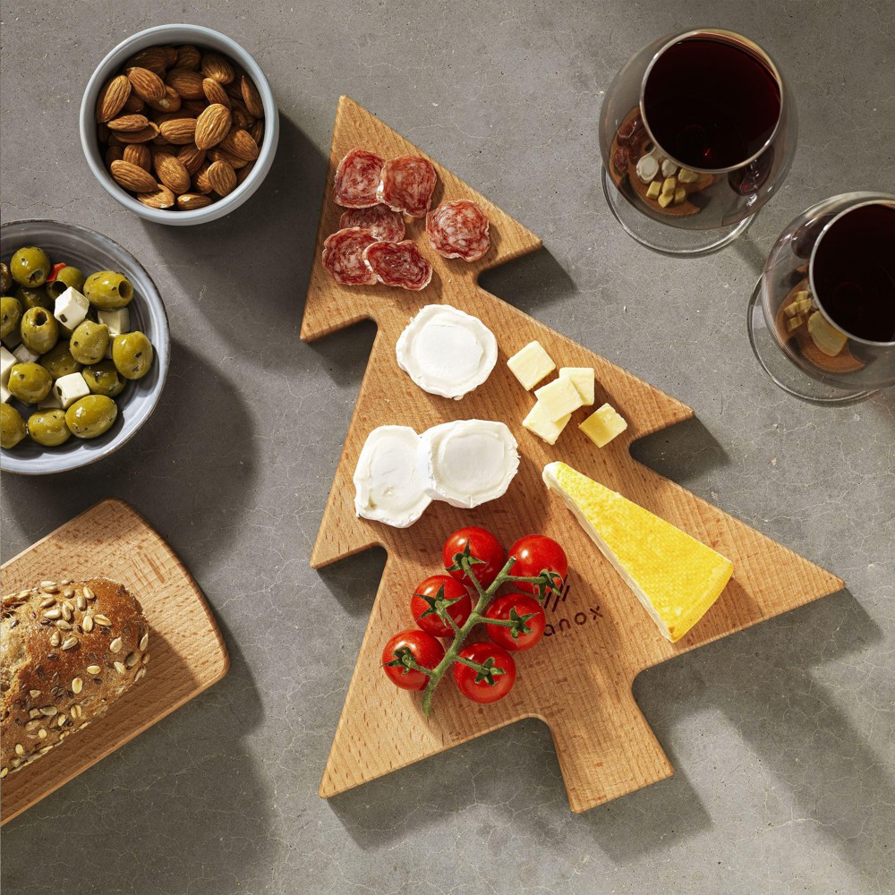 Bowls en Dishes - Puur Hout - Kerstboom serveerplank