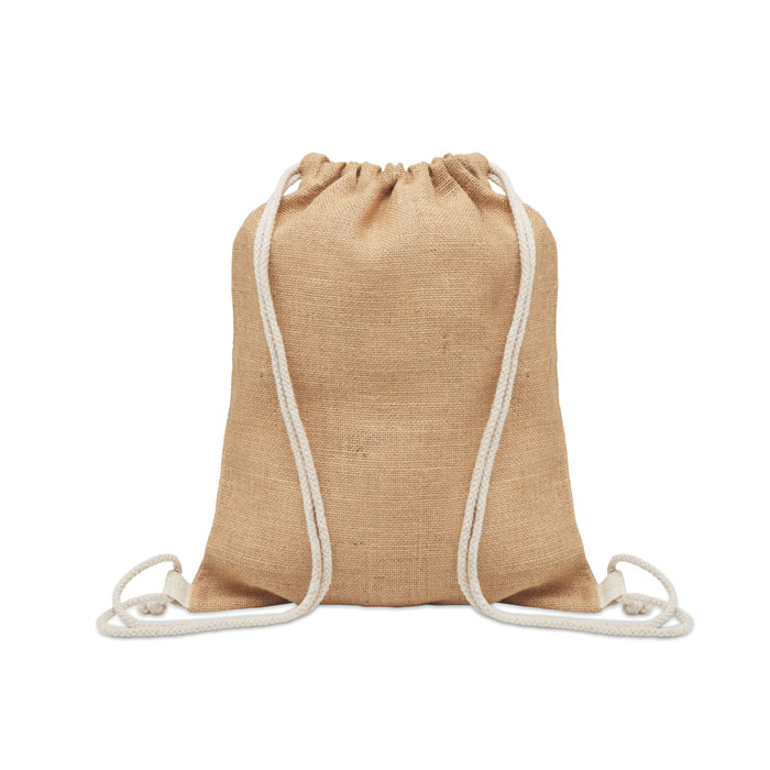 FUKURO - Jute rugzakje met koord - Beige