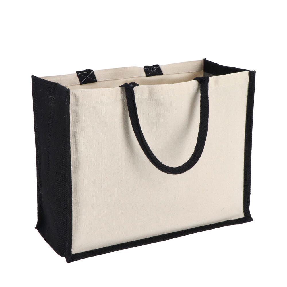 Jute-Katoen Tote OEKO-TEX® 42.5 x 19 x 32cm 320g/m²