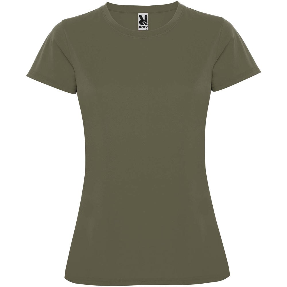 Montecarlo 150 g/m² sportshirt met korte mouwen voor dames - Militair groen