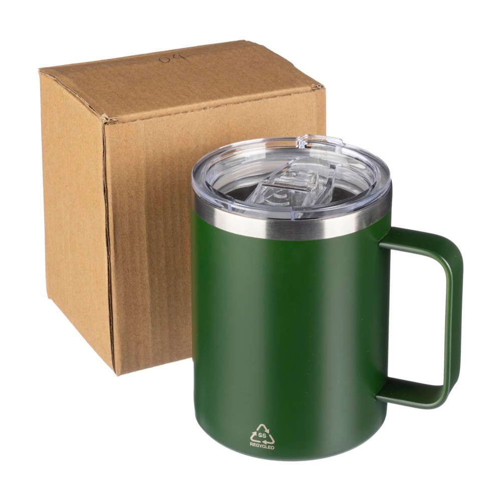 Dubbelwandige thermosbeker Renate | Gerecycled | 300 ml