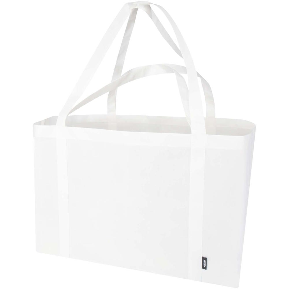 Jumbo GRS gerecycled non woven extra grote draagtas 65 l - Wit
