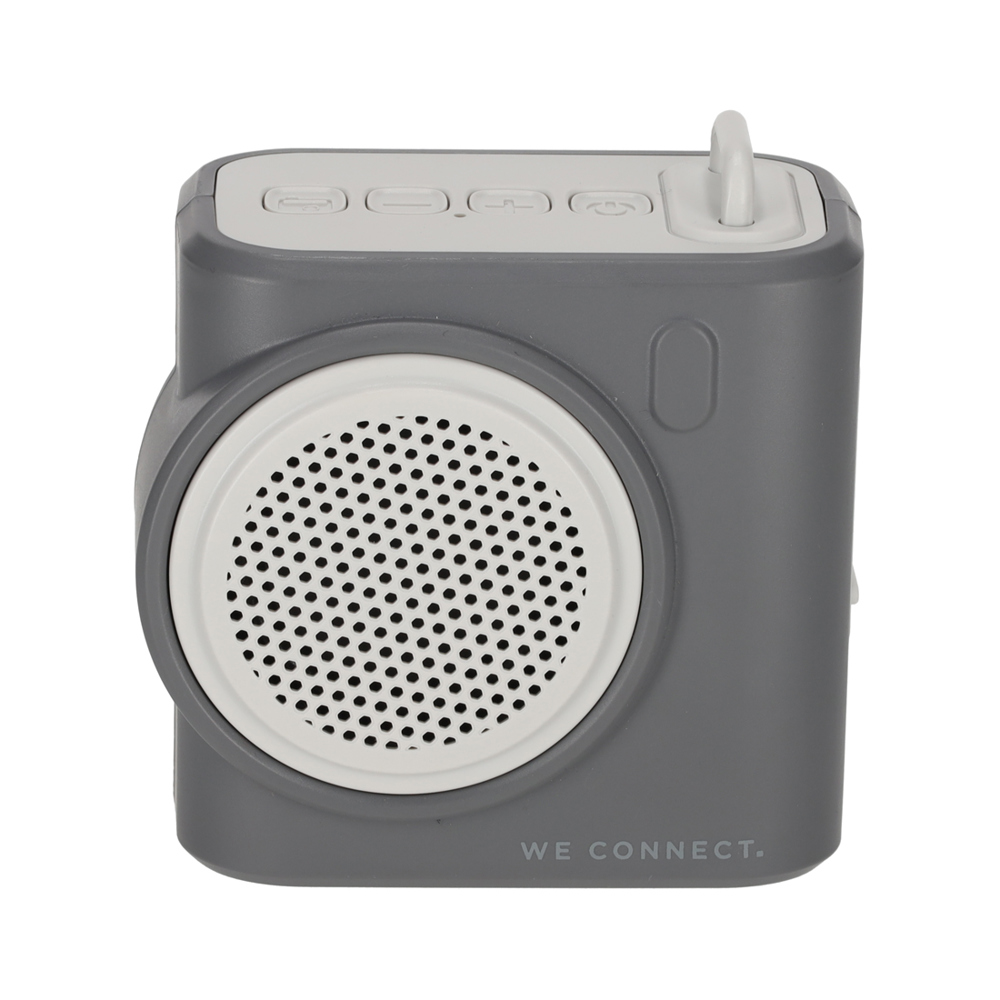 BRAINZ Retro Camera Speaker Grijs