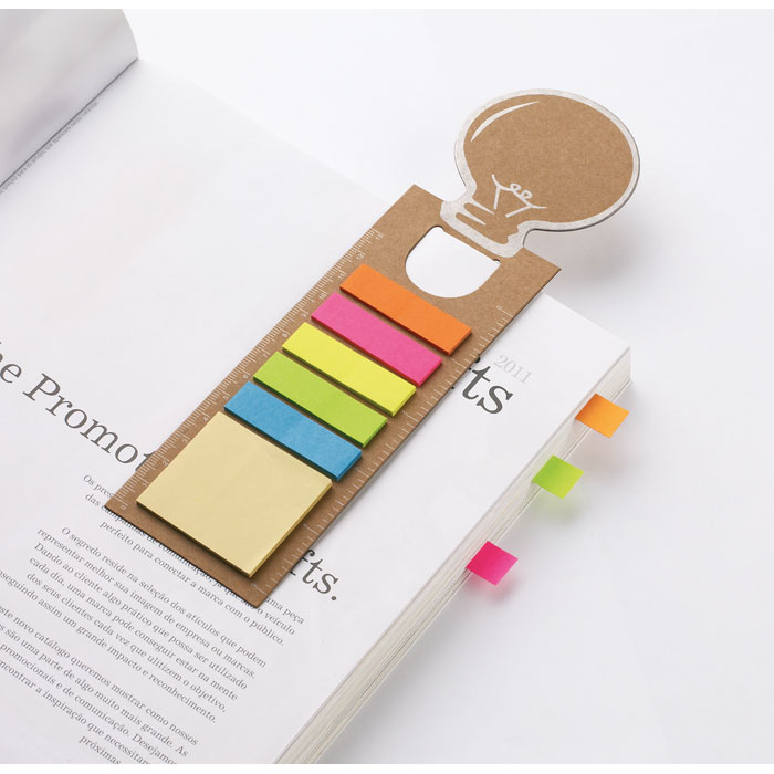 IDEA - Boekenlegger met memoblaadjes
