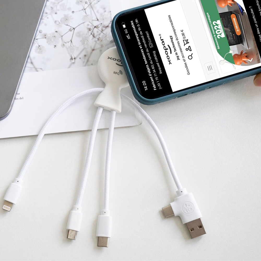 2099 | Xoopar Mr. Bio Smart Oplaadkabel met NFC