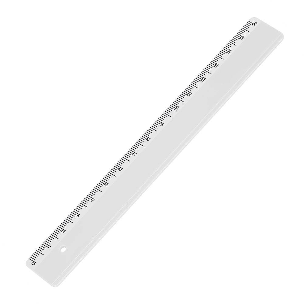 Liniaal 16 cm - Wit