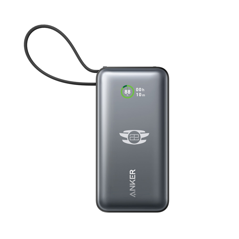 Anker Nano Powerbank 30 W, met ingebouwde USB-C-kabel