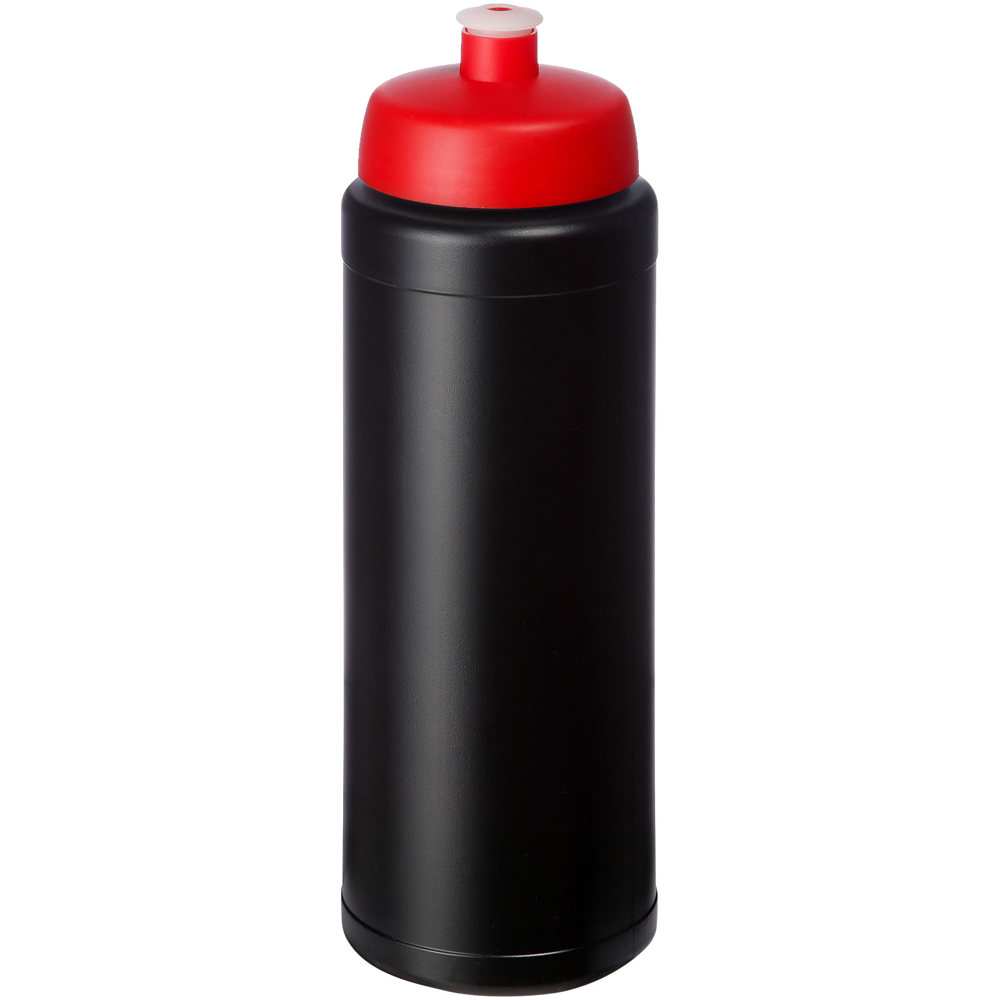 Baseline® Plus grip 750 ml sportfles met sportdeksel - Zwart, Rood