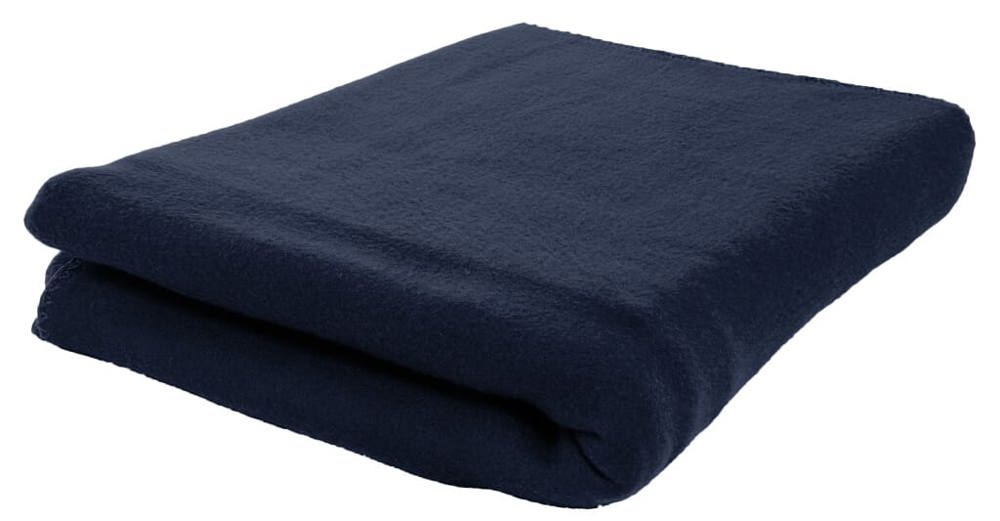 Fleeceplaid 150x120 cm, 200 gr/m² - navy