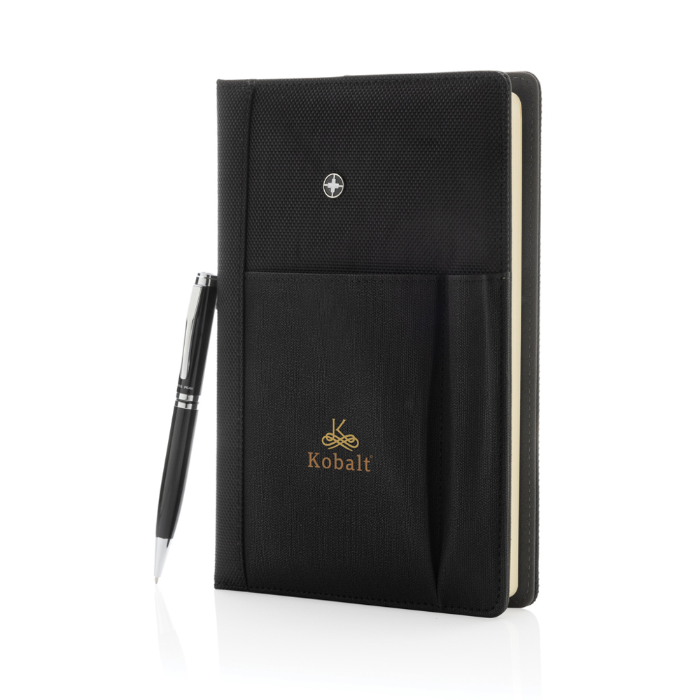 Hervulbaar notitieboek en pen set