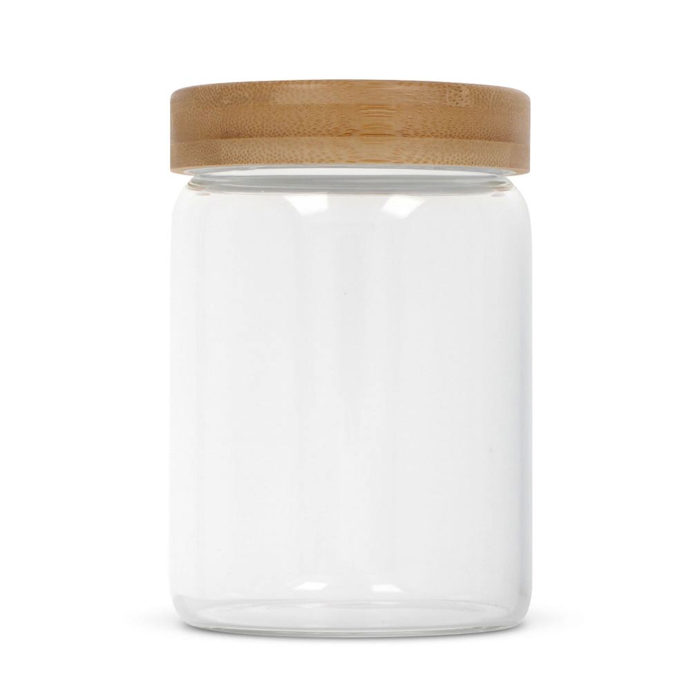 Canister glas &amp; bamboe 900ml
