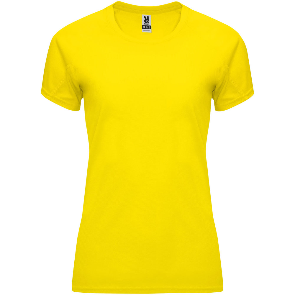 Bahrain 135 g/m² sportshirt met korte mouwen voor dames - Geel