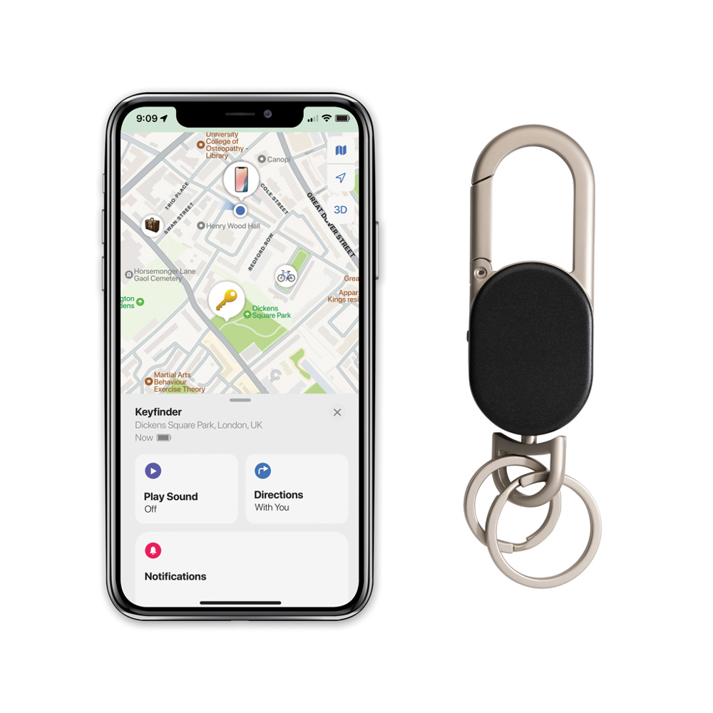 Keyfinder sleutelhanger met wereldwijd lokaliseren en USB C