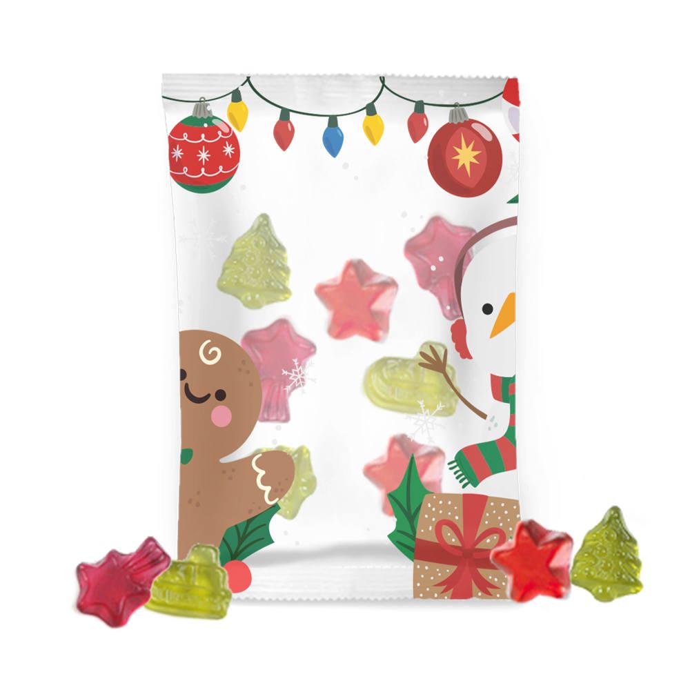 Vruchtengummies Kerst - transparant