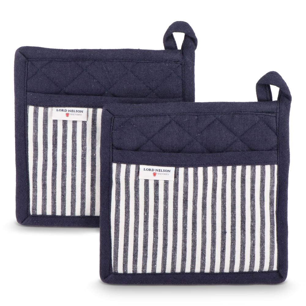 Lord Nelson Victory ovenwanten set 2 stuks - Donkerblauw / Wit