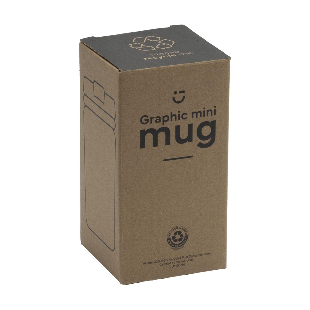 Graphic Mini Mug RCS Recycled Steel 250 ml thermosbeker