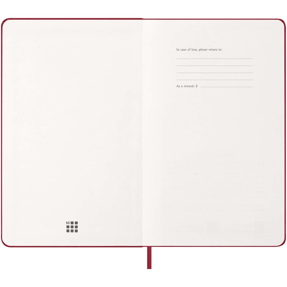 Moleskine dag-agenda voor 12 maanden met harde kaft