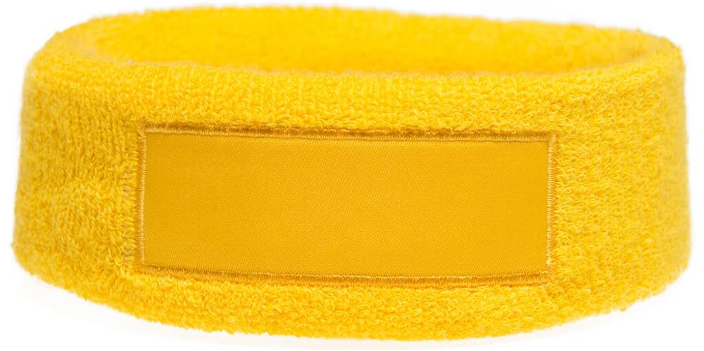 Hoofdband met label - Geel (PMS 101c) / Geel