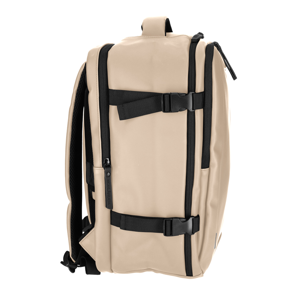 NORLÄNDER Dull PU Underseater Rugtas Eco Lining Taupe