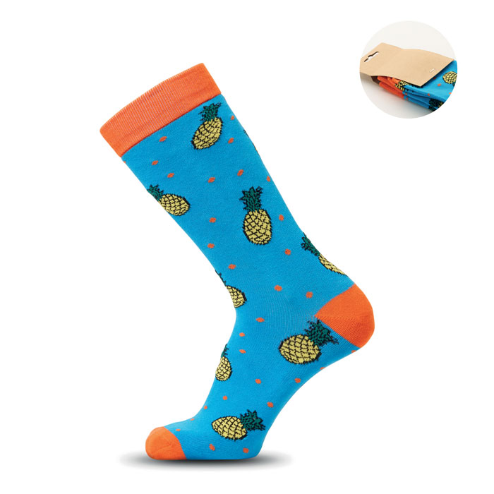 FUNNY M - Sokken met een grappig patroon - turquoise