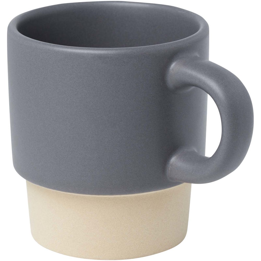 Olympia 130 ml stapelbare expressokop met kleibodem - Grijs