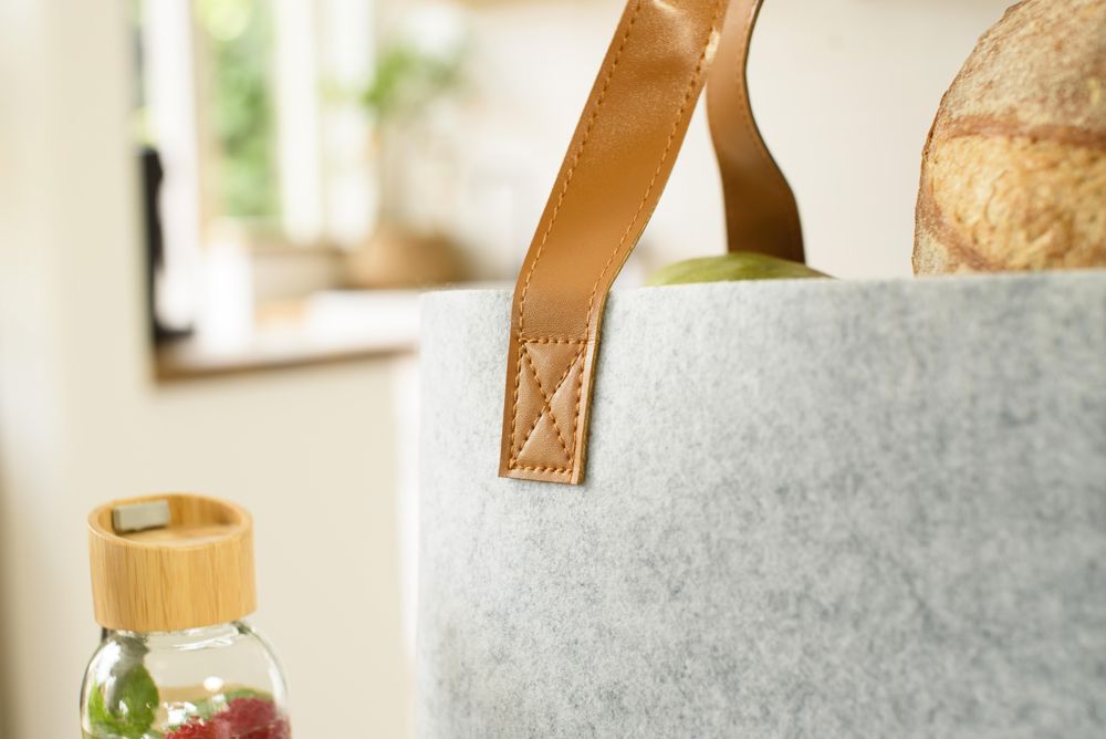 Boodschappentas Hunter | Gerecycled vilt | Lange hengsels