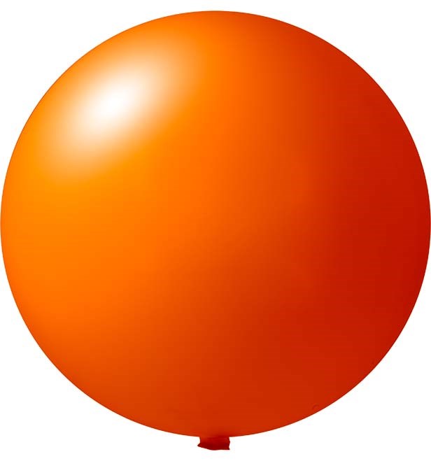 Reuzenballonnen bedrukt Ø 120 cm - Oranje (4420) Pastel (± PMS 1505)