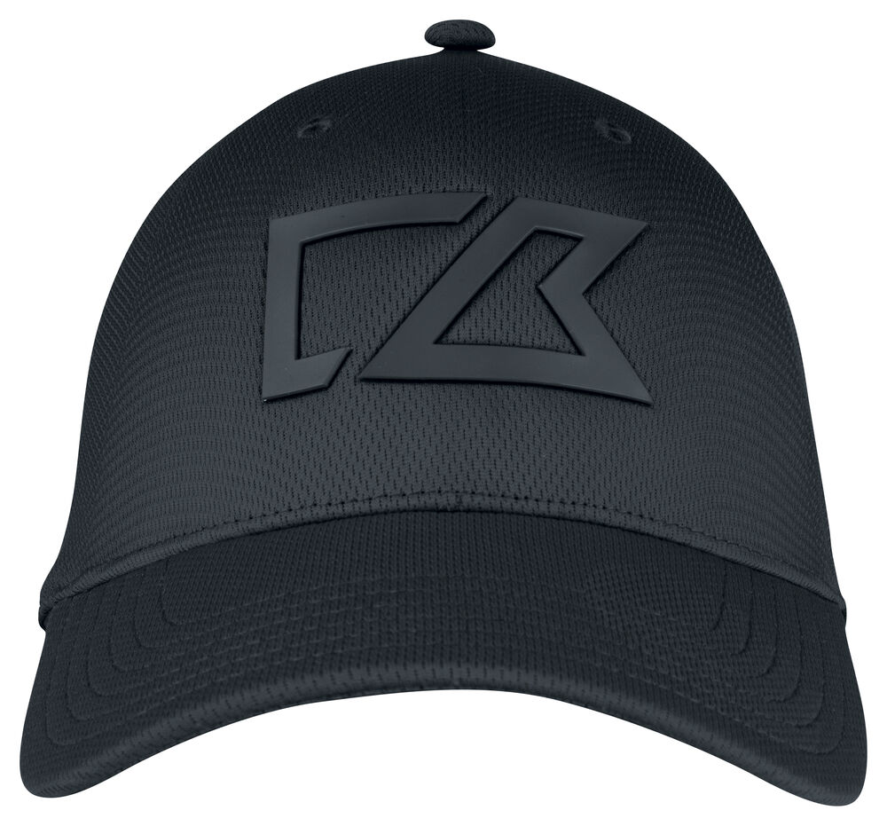 Cutter & Buck - Gamble Sands Cap Junior - Zwart met Zwarte print