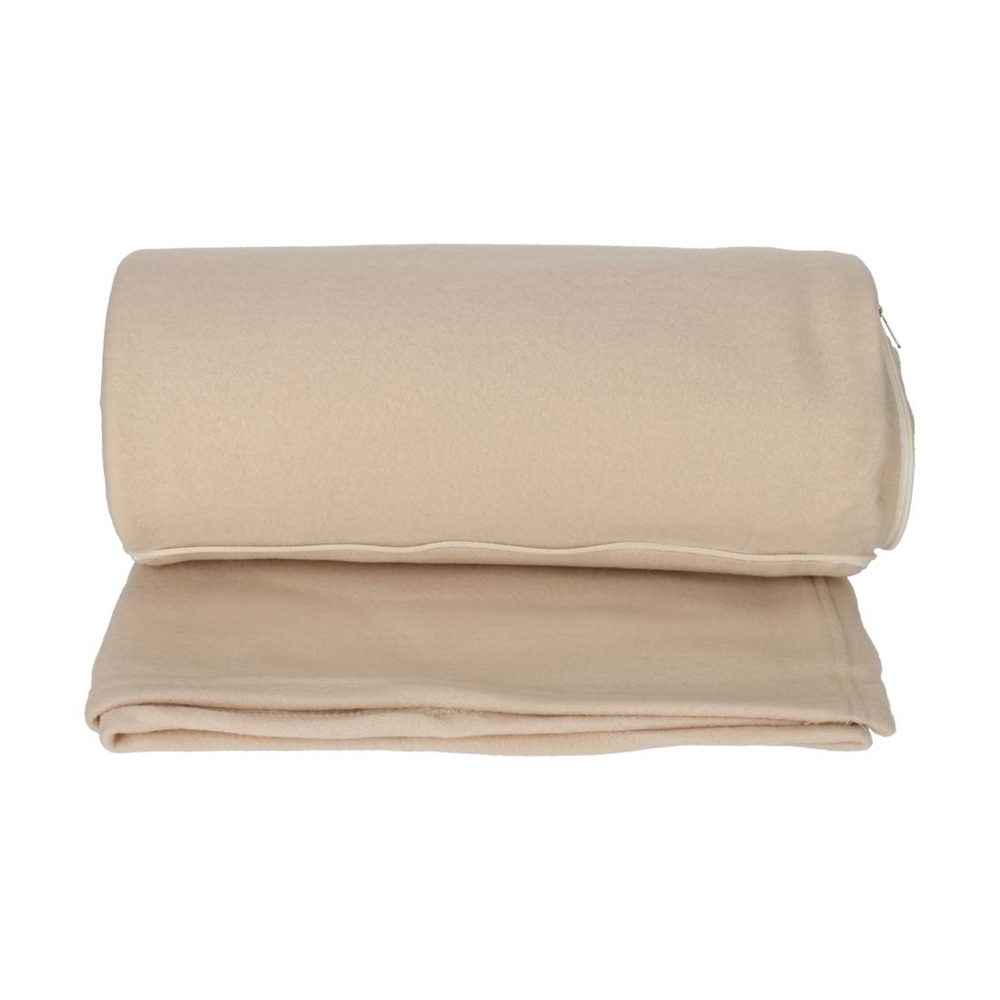 NORLÄNDER 2-in-1 Reis Kussen/Deken Beige